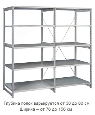 Стеллаж металлический ТСУ 3.2.5-150