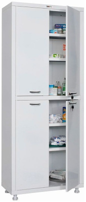 Шкаф медицинский металлический Hilfe МД 2 1670/SS
